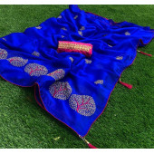 Pure Heavy Moss Chiffon Saree
